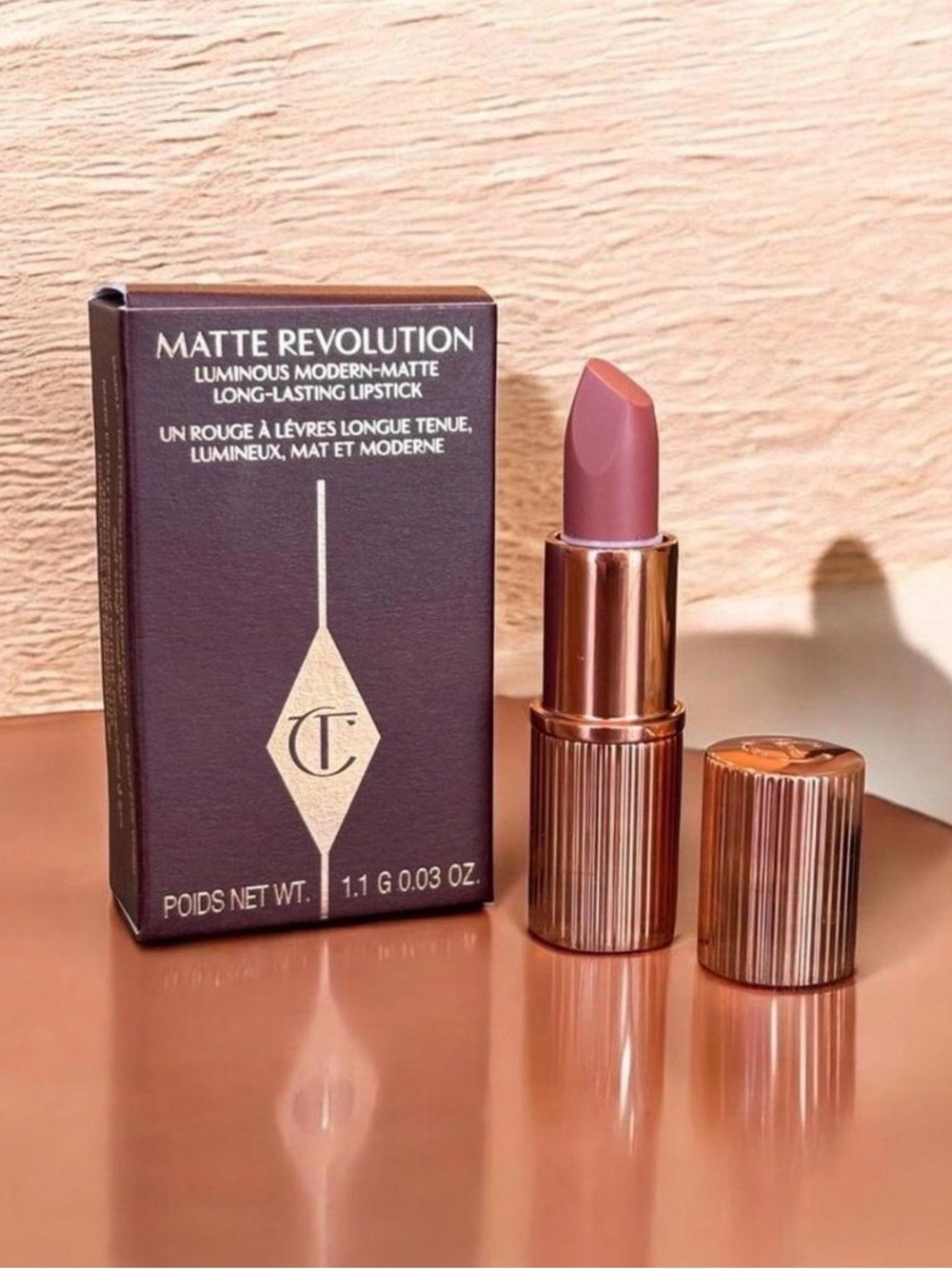 Charlotte Tilbury Matte Revolution Lipstick in Dusty Rose
